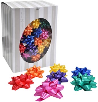 noeud cadeau 50 mm assorti
