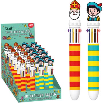 stylo bille st nicolas 10 coul