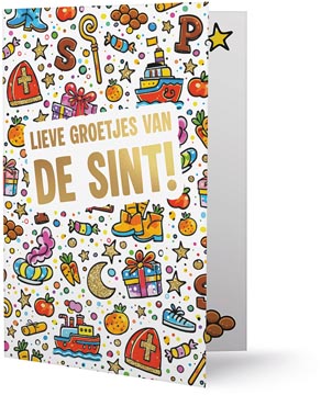 carte voeux st nic a5 + envelo