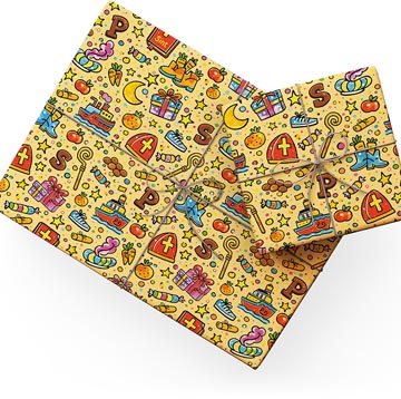 pap cad 200mx50cm doodle jaune