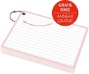 pastel fiche a6 l 50x rose