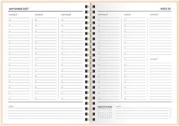 soho pastel agenda 26-27 peche