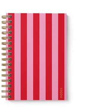 pink carnet notes a6 spirale l