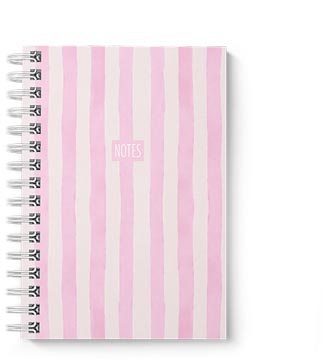 stripes carnet notes a6 spiral