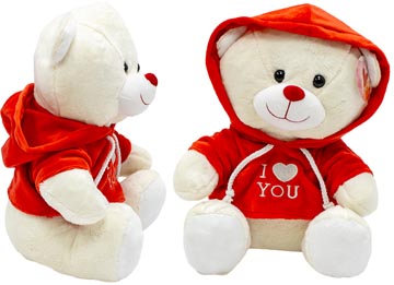 ours capuchon i love you 30cm