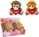 singe 12 cm love avec coeur