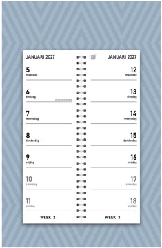 calendrier 2 sem 2027 moderne