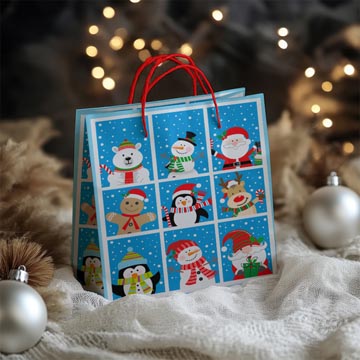 sac cadeau figurines noel l