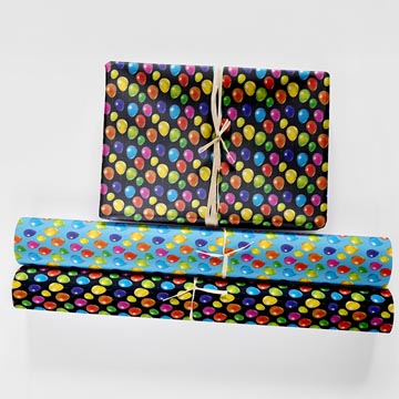 pap cadeau 70cmx2m ballons