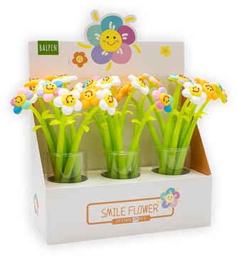 smile flower stylo bille