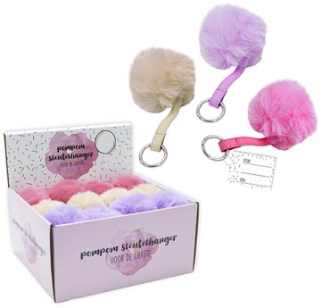 porte-cles pompom liefste