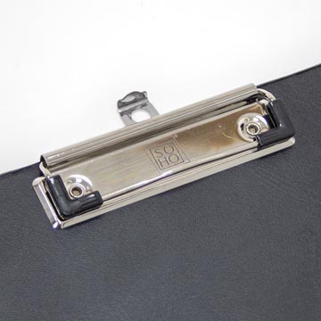 soho plaq pince doubl a4 noir