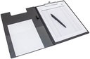 soho plaq pince doubl a4 noir