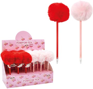 cherry stylo bille pompon