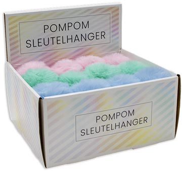 pastel porte-cles pompon