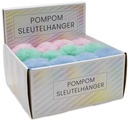 pastel porte-cles pompon