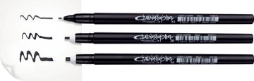 PIGMA CALLIGRAPHER ZWART 3X