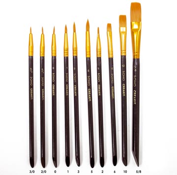 creakit set pinceaux 10x