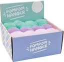 mila pastel porte-cles pompon