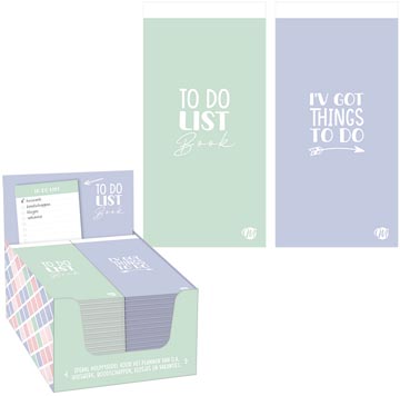 mila pastel to do list book