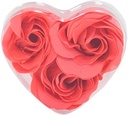 savon de bain roses 3 pieces