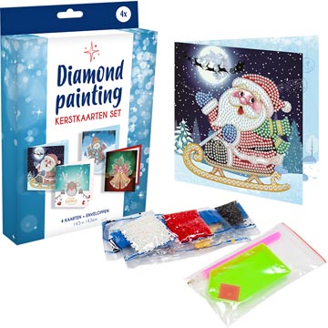 broderie diamant carte noel 4x