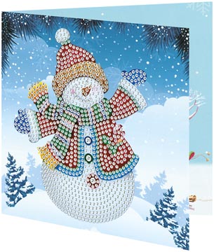 broderie diamant carte noel 4x