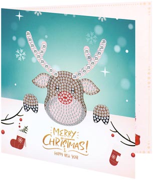 broderie diamant carte noel 4x