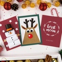 carte double avec enveloppe 4x