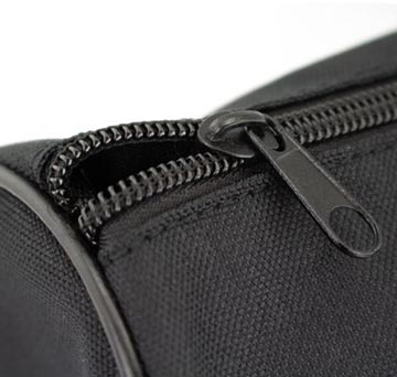 basic trousse rond 21x7cm noir
