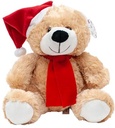 ours de noel avec bonnet 30cm