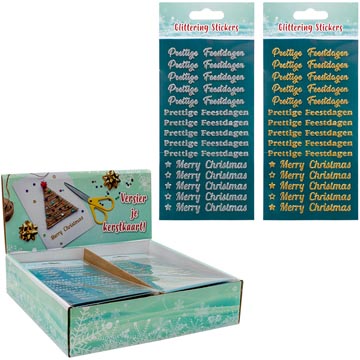 autocollant noel 10x19cm feest