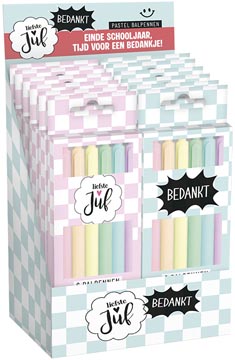 stylo 6x juf-bedankt bleu
