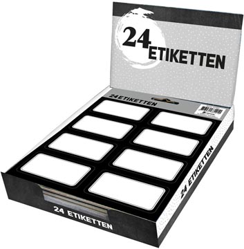 soho etiq scolaires noir 24x