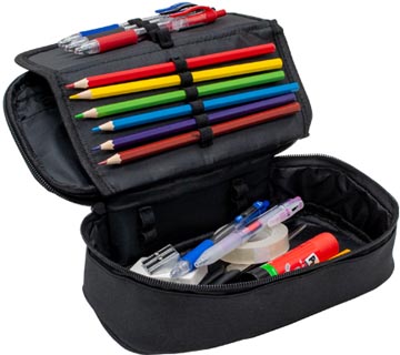 basic trousse 24x12cm noir