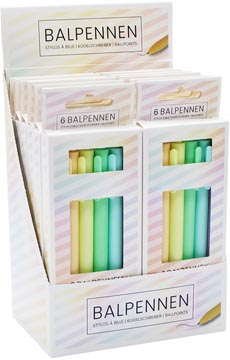 soho pastel stylo bille 6x