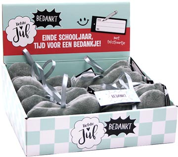 coeur 12 cm juf-bedankt gris
