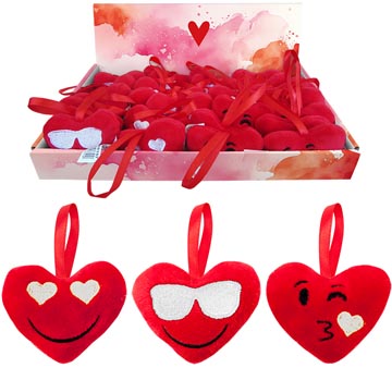 coeur avec boulce susp 6,5 cm