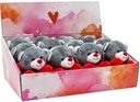 ours coeur love grijs 12cm