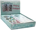 autocollant noel 10x26cm paill