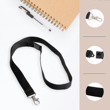 europel cordon de badge noir
