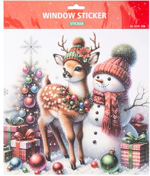 autocol fenetre noel 30x30cm