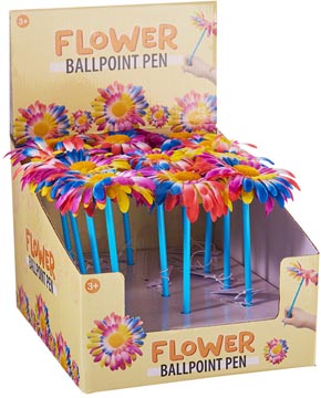 flower rainbow stylo bille
