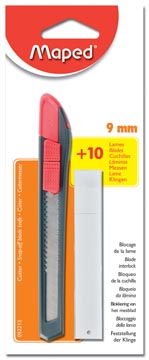 BL.CUTTER 9MM + 10 MESJES