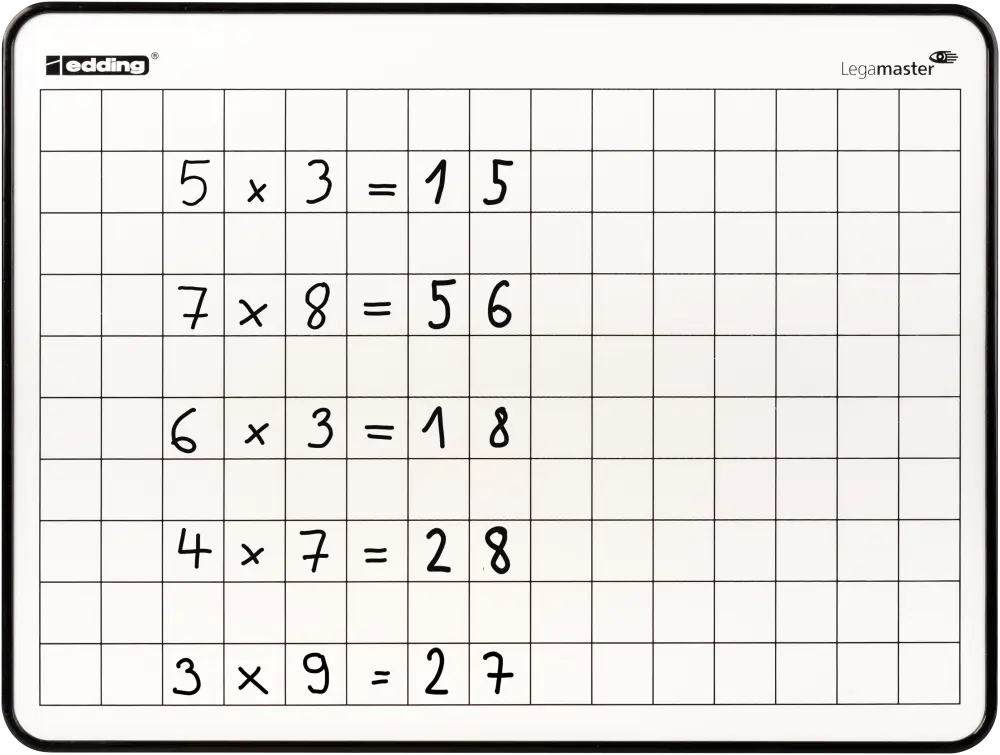 Legamaster gelakt staal wisbordje blanco + geruit - A02.webp