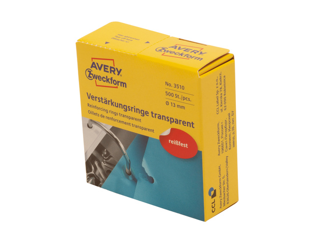 DOOS VERSTERKINGSRINGEN 500STUKS (TRANSPARANT)