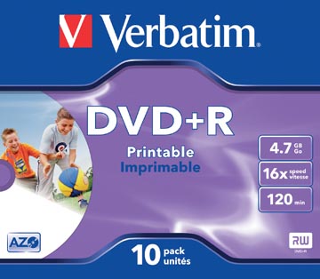 DVD+R 4,7GB 16X JEWEL CASE 10X