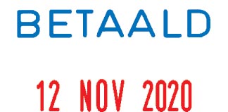 COLOP DATUMSTEMPEL BETAALD BLS