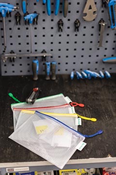 OPBERGTAS MET RITS A5 8X