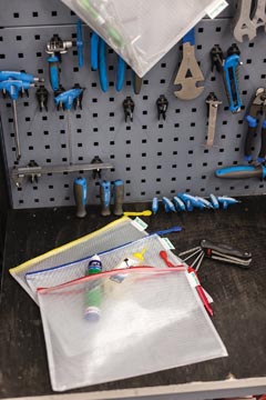 OPBERGTAS MET RITS A4 8X